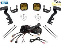 SS3 LED Ditch Light Kit for 2024-Present Toyota Tacoma, Pro Yellow Combo Diode Dynamics