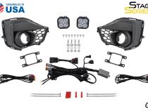 SS3 Add-On Fog Lamp Kit for 2024 Ford Mustang EcoBoost White Pro Diode Dynamics