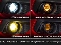 Elite Series Add-On Fog Lamp Kit for 2024 Ford Mustang GT White Diode Dynamics