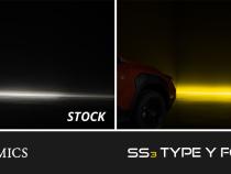 SS3 SAE/DOT Type Y Fog Light Kit Yellow (3000K) Max (38.5 watts) Yellow SAE Fog Diode Dynamics