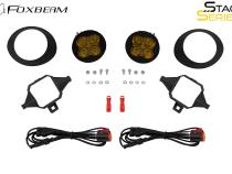 SS3 SAE/DOT Type TS Fog Light Kit Cool White (6000K) Max (38.5 watts) White SAE Fog Diode Dynamics