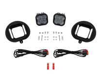 SS3 SAE/DOT Type DR Fog Light Kit Cool White (6000K) Pro (36 watts) White SAE Fog Diode Dynamics