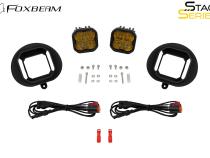 SS3 SAE/DOT Type DR Fog Light Kit Cool White (6000K) Pro (36 watts) White SAE Fog Diode Dynamics