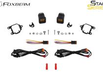 SSC1 SAE/DOT Type G4M Fog Light Kit Yellow (3000K) 3569 Yellow SAE Fog Diode Dynamics
