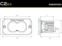 C2 2.0 Max White Combo/Driving Flush RBL (Pair) Diode Dynamics