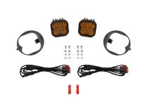 SS3 LED Fog Light Kit for 09-11 Honda Element, Max Yellow SAE Fog Diode Dynamics