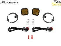SS3 LED Fog Light Kit for 09-11 Honda Element, Max Yellow SAE Fog Diode Dynamics
