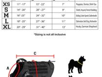 BarKtact Tactical Dog Vest Harness Large Black/Black