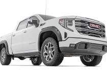 Traditional Pocket Fender Flares Gloss Black GMC Sierra 1500 2WD/4WD (19-23) Rough Country
