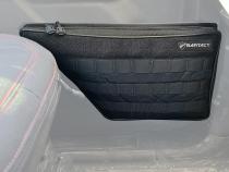 Door Organizer Pouch for Ford Bronco 2021-2024 Door Pair of 2 Driver and Passenger Side Lower Area (Pat Pending) Black/White Patch Bartact