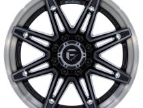 Aluminum Wheels 22X10 Brawl FC401BT 6 On 135 Gloss Black Brushed Dark Tint 87.1 Bore -18 Offset Fuel Off Road Wheels