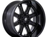 Aluminum Wheels 20X9 Darkstar FC853BE 5 On 114.3/5 On 127 Gloss Black/Milled 78.1 Bore 1 Offset Fuel Off Road Wheels