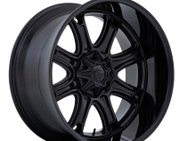 Aluminum Wheels 20X10 Darkstar FC853MB 5 On 114.3/5 On 127 Matte Black/Gloss Black Lip 78.1 Bore -18 Offset Fuel Off Road Wheels