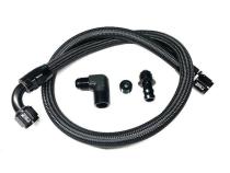 98.5-02 Dodge Cummins Lower Heater Hose Black Braided Full Send Diesel