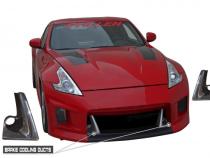 370Z Z34 Brake Cooling Duct Inserts Fangs 09-20 Nissan 370Z Z34 Stillen