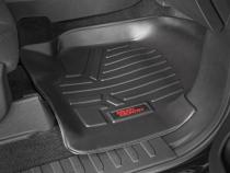 Heavy Duty Floor Mats Front/Rear-15-Up Ford F-150 SuperCrew Cab Rough Country