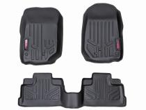 Heavy Duty Floor Mats Front/Rear-14-18 Jeep Wrangler JK Unlimited Rough Country