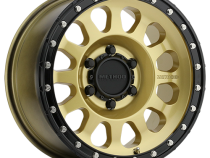 Aluminum Wheels 20x10 MR315 Bolt Pattern 6 On 135 Offset -18 Lip Size 3.27 Gold GD Black Street Loc Method