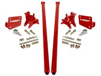 HSP Traction Bars For 2011-2017 Ford Powerstroke 6.7 Liter F250 F350 SRW Regular Cab Long Bed-Flag Red