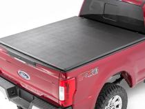 Ford Soft Tri-Fold Bed Cover 99-16 F-250/350-6 Foot 5 Inch Bed w/o Cargo Mgmt Rough Country