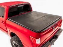 Titan Soft Tri-Fold Bed Cover 17-20 Titan 5 Foot 6 Inch Bed w/o Cargo Mgmt Rough Country