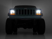 Jeep 5X7 Inch LED Headlights Jeep Cherokee XJ Rough Country