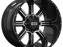 Aluminum Wheels 20x9 Razor T-22 Gloss Black Machined 5 On 114.3/5 On 127 Bolt Pattern 0 Offset Twisted Off-Road
