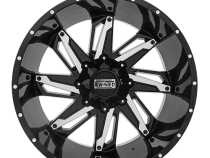 Aluminum Wheels 20x12 Raptor T-24 Gloss Black Machined 5 On 114.3/5 On 127 Bolt Pattern -44 Offset Twisted Off-Road