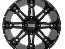Aluminum Wheels 20x10 Vixon T-27 Gloss Black Machined 5 On 114.3/5 On 127 Bolt Pattern -12 Offset Twisted Off-Road