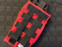 Roll Bar IFAK Kit Pouch MOLLE Back 1000d Cordura Nylon PALS Compatible Black Bartact