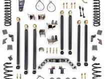 Jeep Wrangler 4.0 Inch Pro Series 3 Link Long Arm Lift Kit W/Rear 5 Inch Stretch 1997-2006 TJ Clayton Off Road