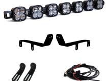 7XL Pro Linkable Bumper LED Light Bar Kit for Ford F-250/350 Super Duty 2017-2019 (Light Pattern Multi-Pattern Clear Upfitter Wiring) Baja Designs