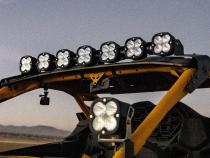 7XL Pro Linkable LED Light Bar Roof Mount Kit for Can-Am Maverick R 2024-2025 (Light Pattern Multi-Pattern, Clear) Baja Designs