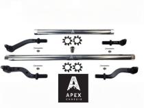 Heavy Duty Polished Aluminum Tie Rod and Drag Link Axle Swap Kit Dynatrac 72.5 Inch Jeep JK 2.5T for Axle Upgrade Options Only Apex Chassis