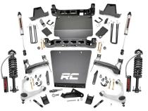7 Inch Stamped Steel LCA Lift Kit Forged UCA Bracket Vertex/V2 Shks Silverado/Sierra 1500 (16-18) Rough Country