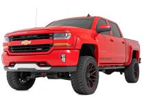OV2 Running Boards Side Step Bars Crew Cab Silverado/Sierra 1500/2500HD/3500HD (07-19 &amp;amp; Classic) Rough Country