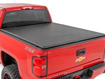 Soft Roll Up Bed Cover 6 Foot 7 Inch Bed Silverado/Sierra 1500/2500HD/3500HD (14-19 &amp;amp; Classic) Rough Country