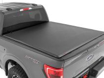 Soft Roll Up Bed Cover 6 Foot 7 Inch Bed Ford F-150/F-150 Lightning/Raptor (15-26) Rough Country