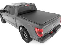 Soft Roll Up Bed Cover 6 Foot 7 Inch Bed Ford F-150/F-150 Lightning/Raptor (15-26) Rough Country