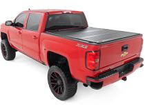 Hard Tri-Fold Flip Up Bed Cover 5 Foot 9 Inch Bed Silverado/Sierra 1500 (14-18 &amp;amp; Classic) Rough Country