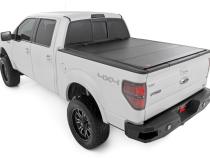 Hard Tri-Fold Flip Up Bed Cover 5 Foot 7 Inch Bed Ford F-150 2WD/4WD (2004-2014) Rough Country