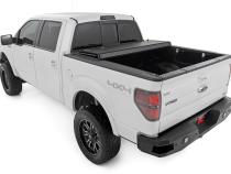 Hard Tri-Fold Flip Up Bed Cover 5 Foot 7 Inch Bed Ford F-150 2WD/4WD (2004-2014) Rough Country