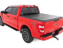 Hard Tri-Fold Flip Up Bed Cover 5 Foot 7 Inch Bed Ford F-150 2WD/4WD (2015-2020) Rough Country