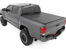 Hard Tri-Fold Flip Up Bed Cover 5 Foot Bed Toyota Tacoma 2WD/4WD (2016-2023) Rough Country