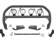 Nudge Bar 4 Inch Round Led (x4) OE Modular Steel Ford Bronco 4WD (21-25) Rough Country