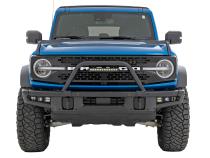 Safari Bar 12 Inch LED Light Bar Black DRL Single Row OE Modular Steel Ford Bronco (21-25) Rough Country