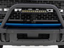 Safari Bar 12 Inch LED Light Bar Black DRL Single Row OE Modular Steel Ford Bronco (21-25) Rough Country