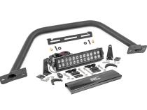 Safari Bar 12 Inch LED Light Bar Black Dual Row OE Modular Steel Ford Bronco (21-25) Rough Country