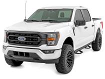 SRL2 Adj Aluminum Step Crew Cab Ford F-150/Lightning/F-250/F-350/Raptor (15-26) Rough Country