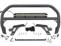 Nudge Bar w/ Tow Hooks 20 Inch Black Single Row LED Ford Bronco Sport (21-24) Rough Country
